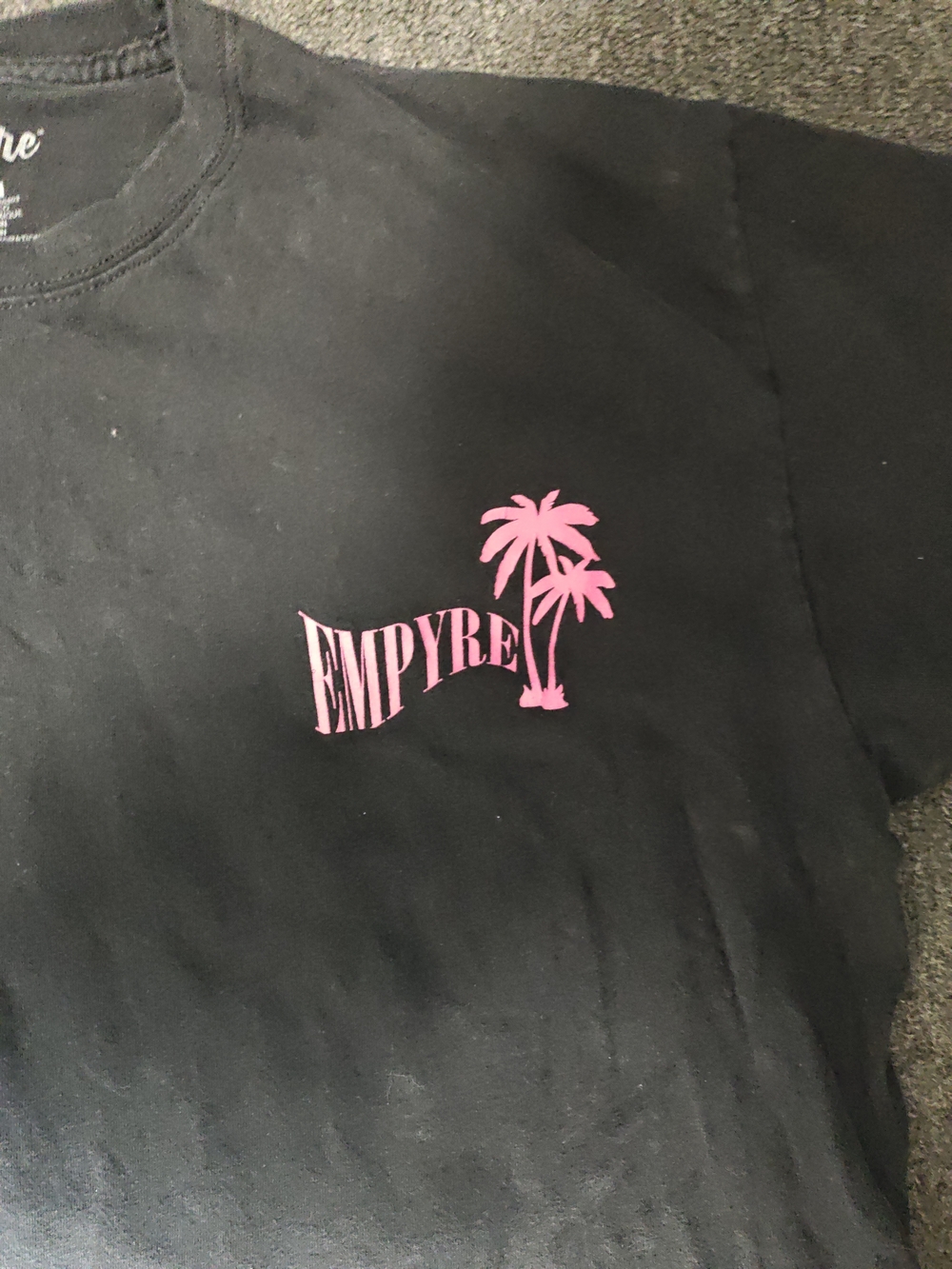 Empyre Black Graphic Palm Logo Tee - Men's Casual Shirt Size XL - Picture 2 of 9